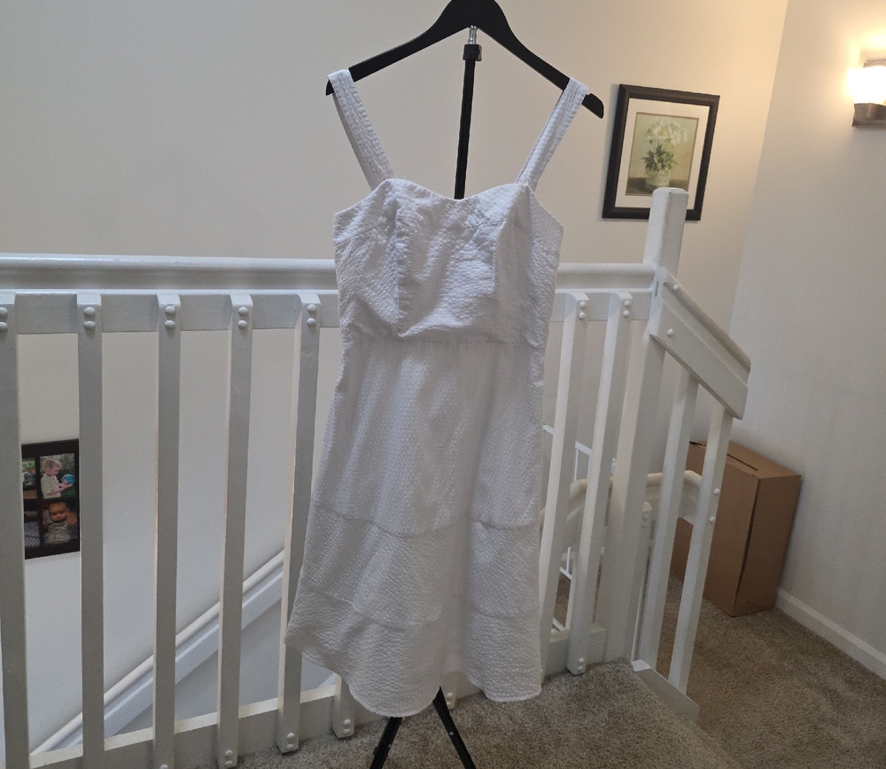 Vineyard Vines White Midi Dress